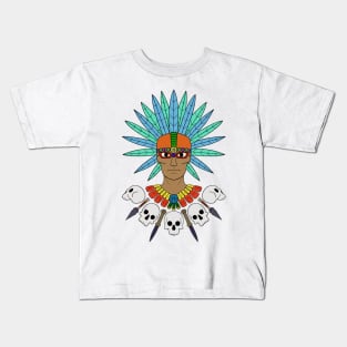 Aztec warrior Kids T-Shirt